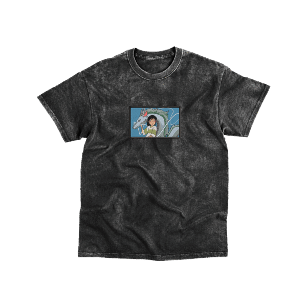 Haku x Chihiro - Playera - Acid Wash