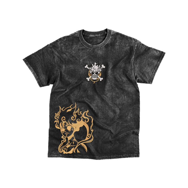 Luffy Gold - Playera - Acid Wash
