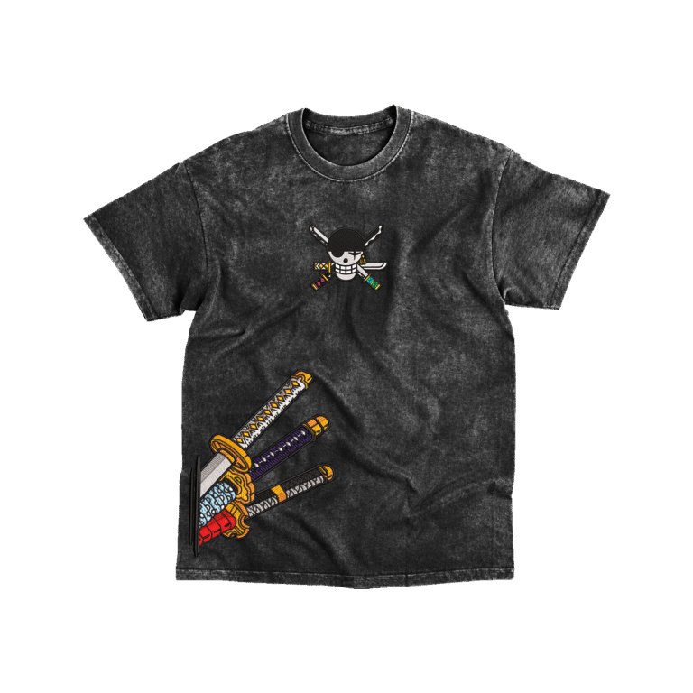 Zoro Katanas - Playera - Acid Wash