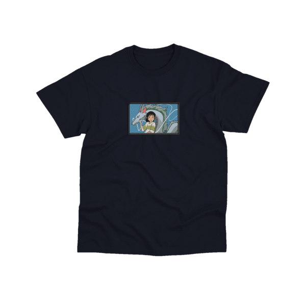 Haku x Chihiro - Playera - Azul Marino