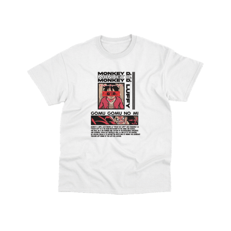 Luffy Red - Playera - Blanco