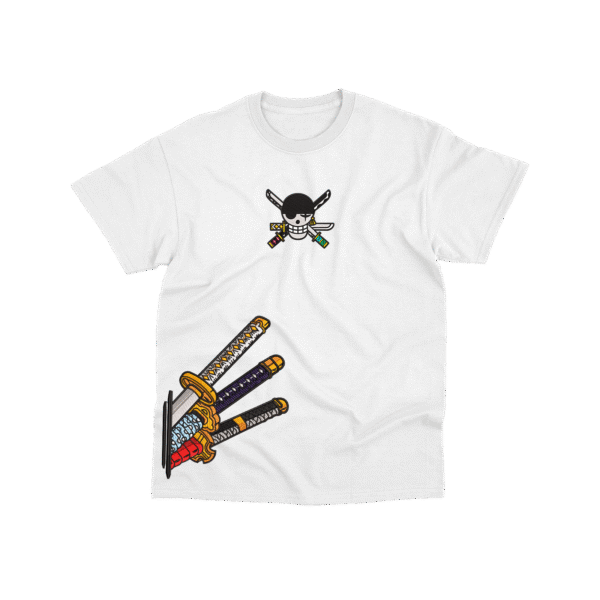 Zoro Katanas - Playera - Blanco
