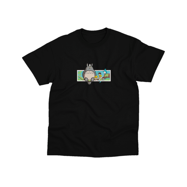 Totoro - Playera - Negro