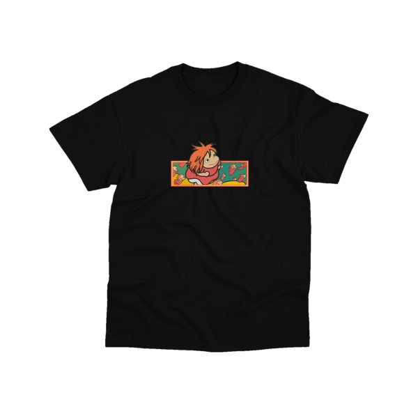 Ponyo - Playera - Negro