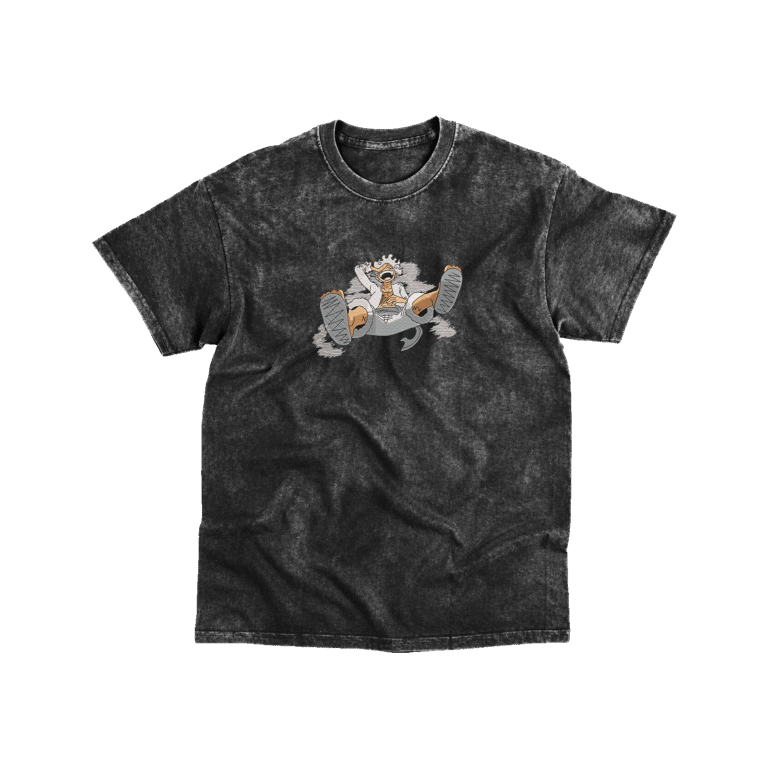 Luffy Gear 5 White - Playera - Acid Wash