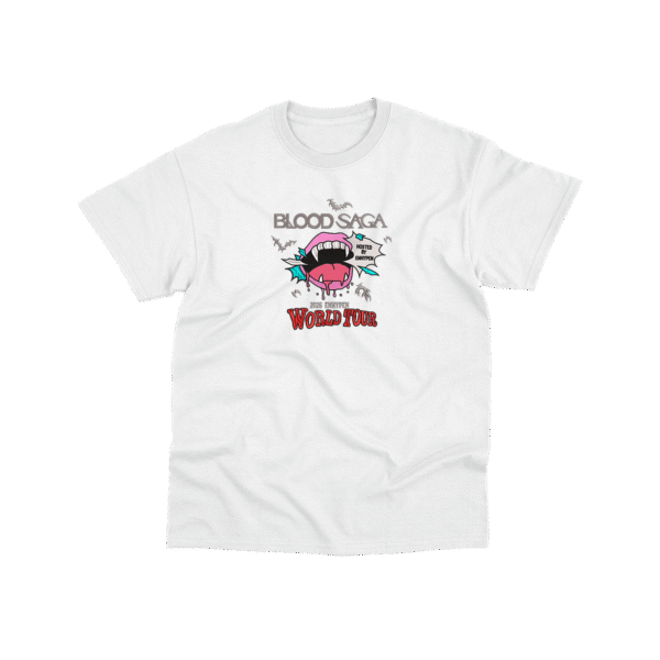 Blood Saga World Tour - Playera - Blanco