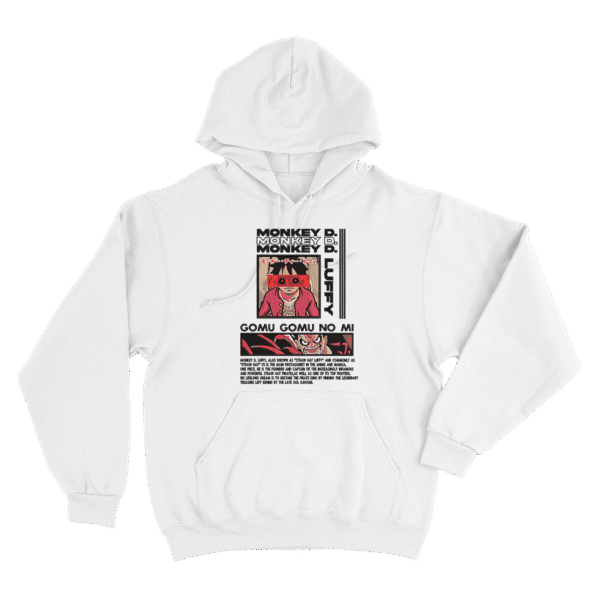 Luffy Red - Sudadera - Blanco