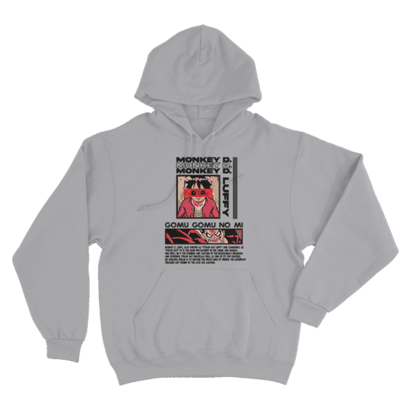 Luffy Red - Sudadera - Gris