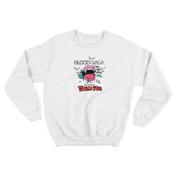 Blood Saga World Tour - Sueter - Blanco